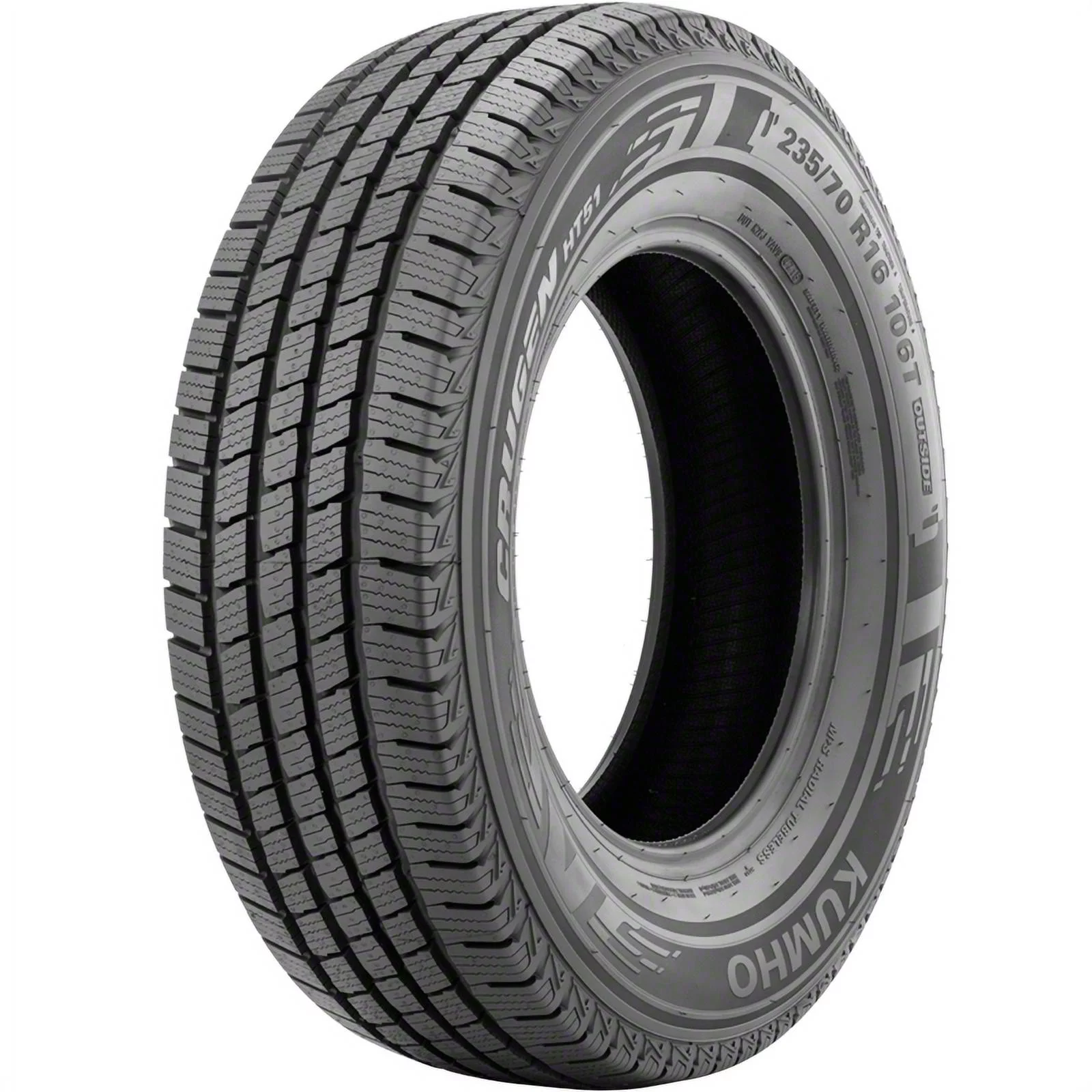 Set of 4 Kumho Crugen HT51 255/70R16 111T Tires Fits: 2004 Ford F-150 XL, 1999-2001 Chevrolet Silverado 1500 LT