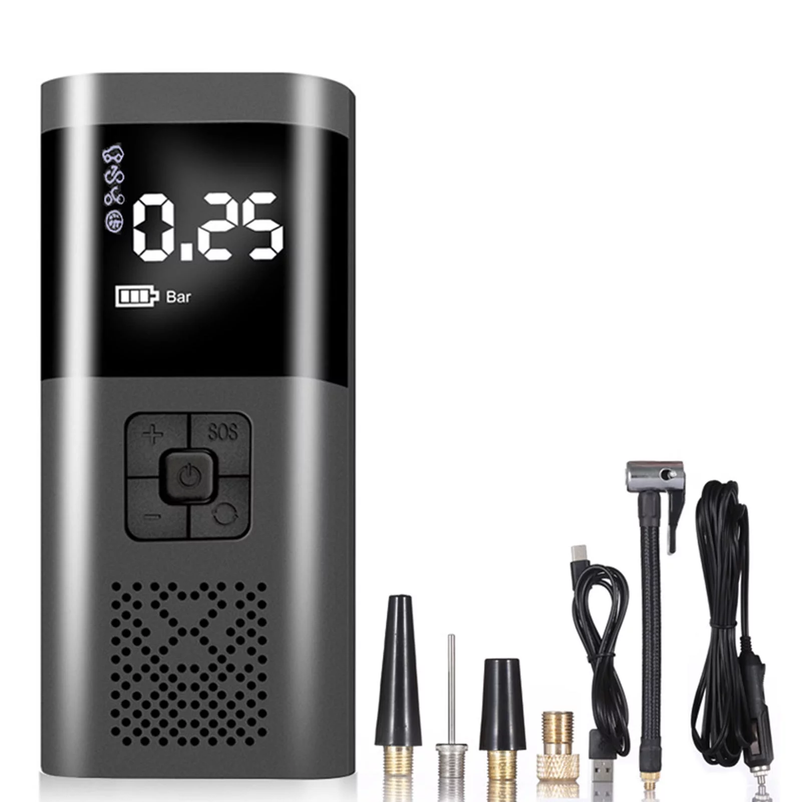 Wireless Portable Car Air Compressor Tire InflatorMultifunctional Electric Tire Pump by