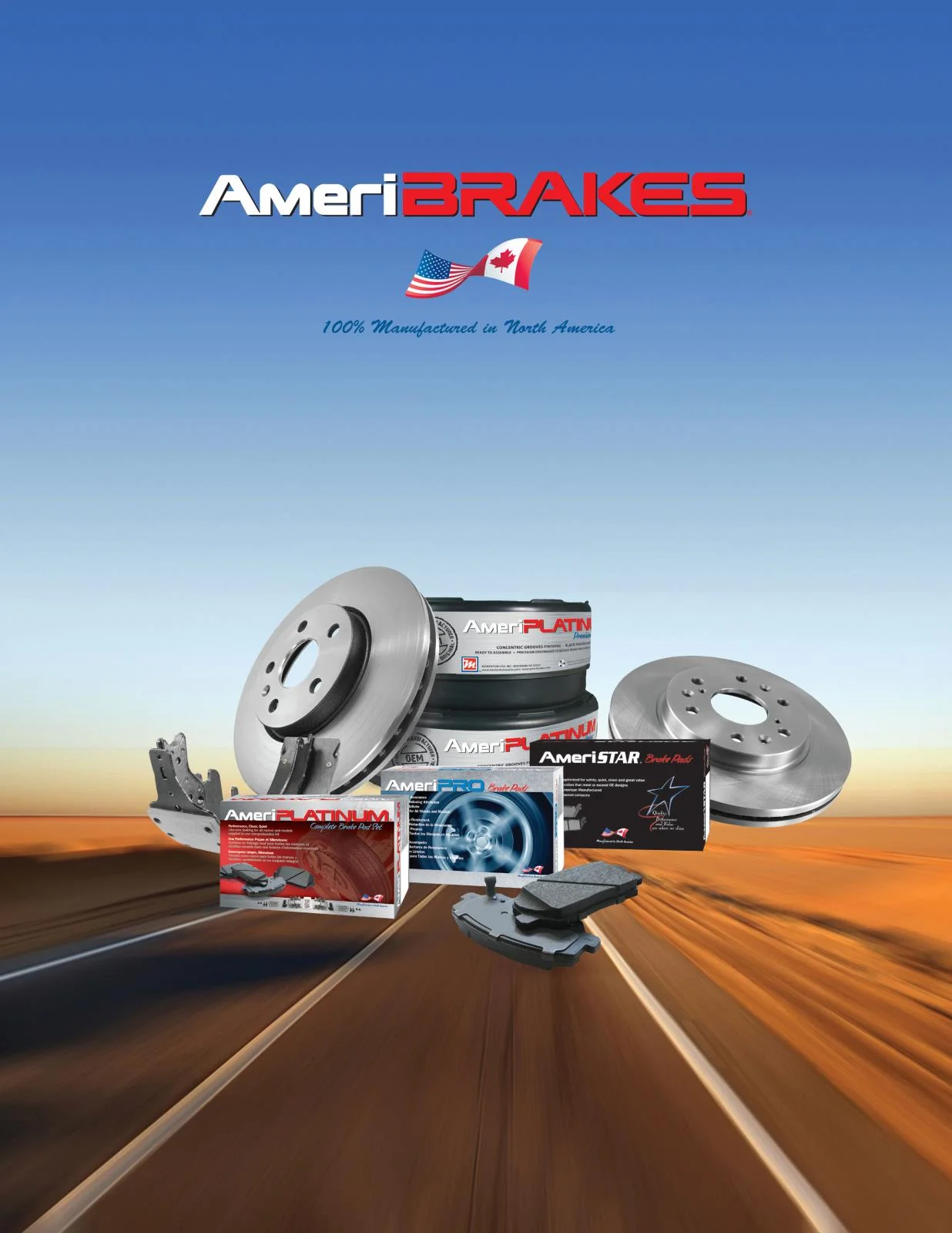 Disc Brake Rotor Ceramic Pads For Regal 11-17 With Front 296MM 11 5/8