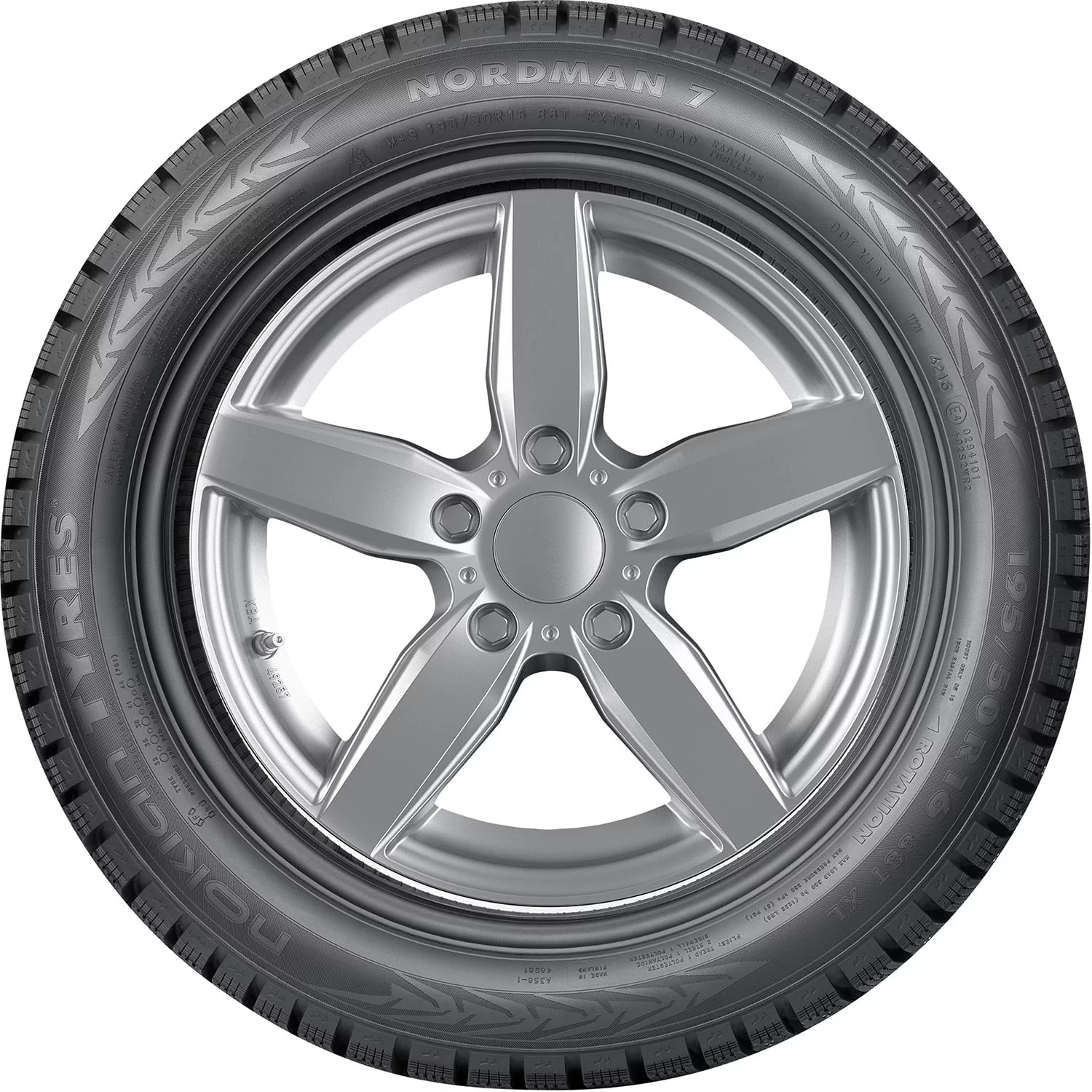 Set of 4 Nokian Nordman 7 215/55R16 97T XL Tires Fits: 2013-18 Ford Focus SE, 2016-18 Honda Civic LX-P