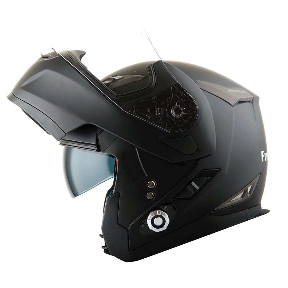 Martian Motorcycle Bluetooth Helmet Full Face Dual Visor Bluetooth Headset: HM-BH2 Matt Black