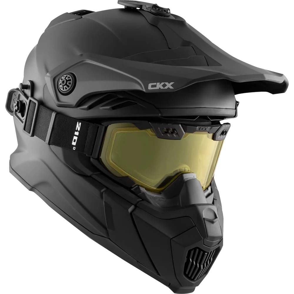 CKX Titan Air Flow Backcountry Snowmobile Helmet w 210 Goggles Matte Black - Small - 509742