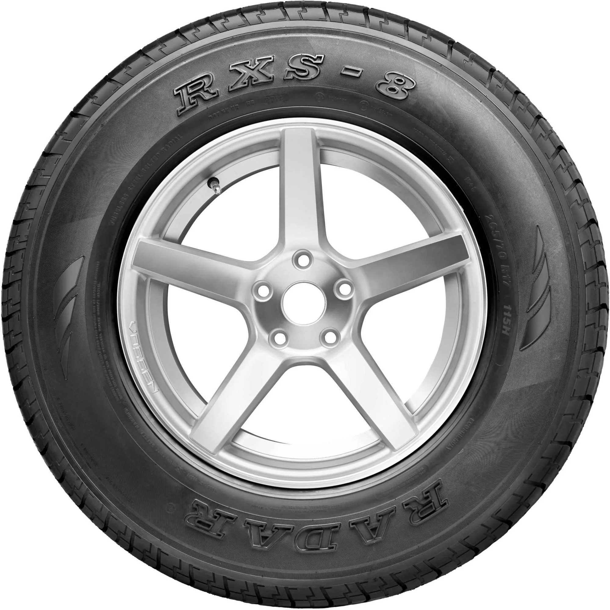 Radar RXS8 265/70R15 112T Passenger Tire Fits: 1999-2004 Nissan Frontier XE, 2000-04 Nissan Xterra XE