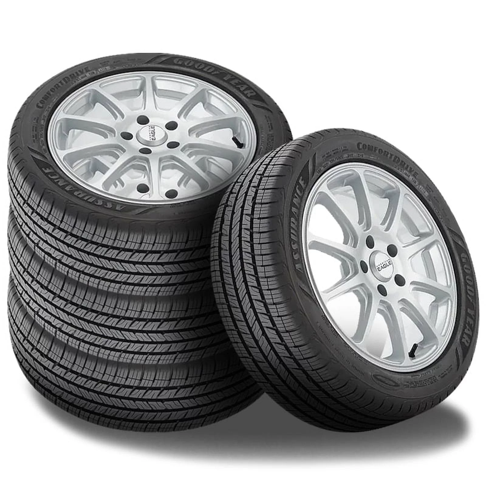 4 Goodyear Assurance Comfortdrive 205/65R16 95H All Season Tires 60K MI Warranty 413780582 / 205/65/16 / 2056516