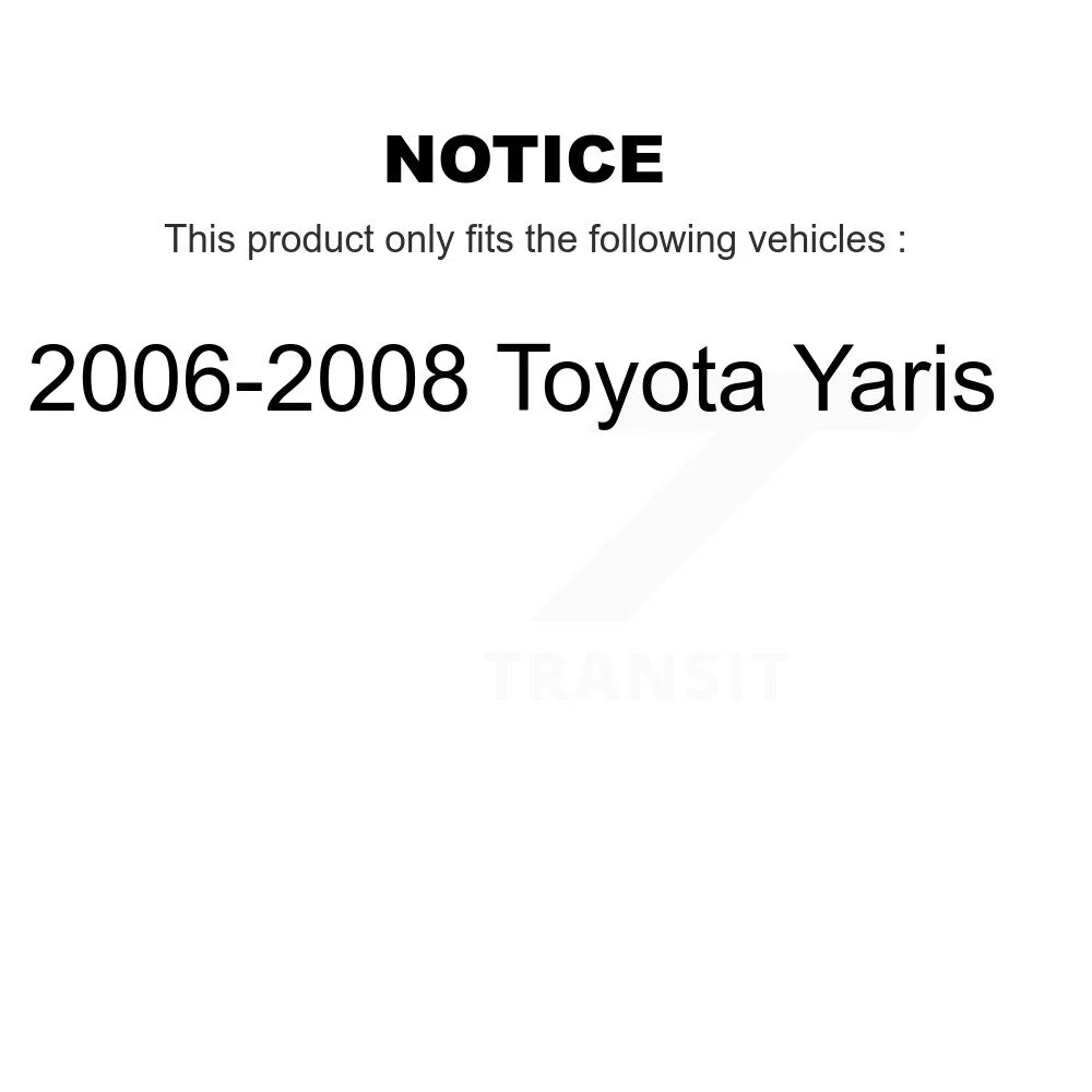 Transit Auto - Front Steering Tie Rod End & Boot Kit For 2006-2008 Toyota Yaris KTB-100861
