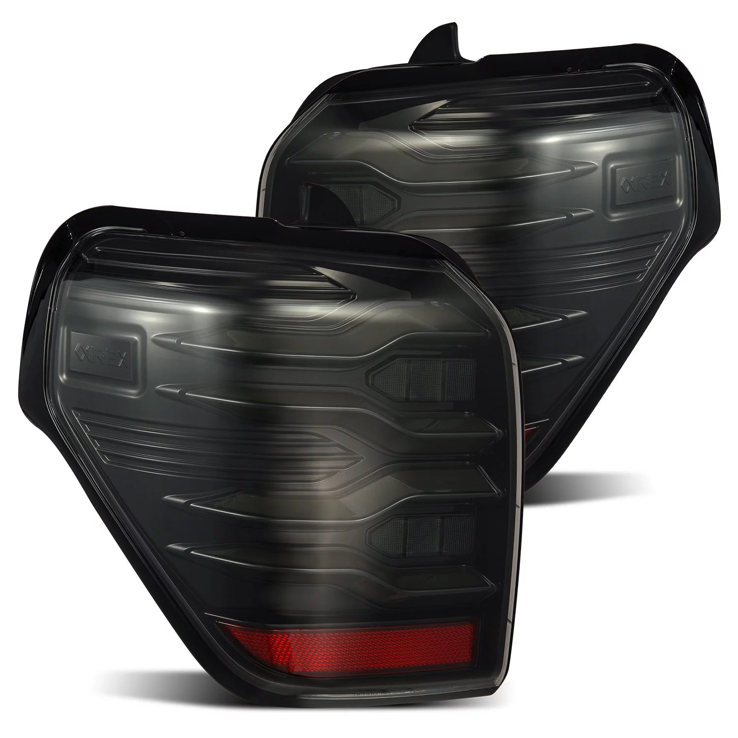 Alpharex Led Taillights Alpha Black Fits select: 2010-2022 TOYOTA 4RUNNER