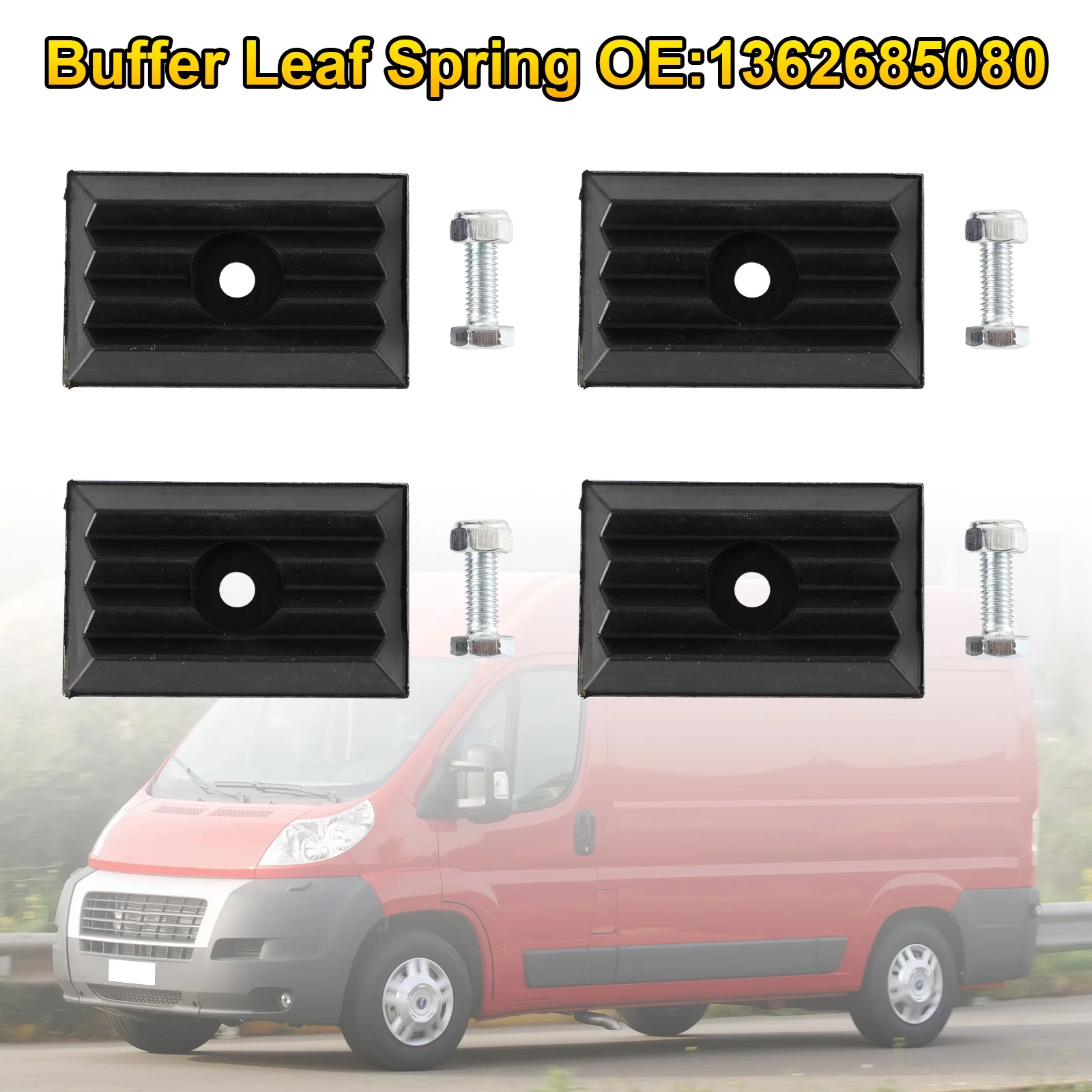 4 X Rear Impact Buffer Leaf Spring For Peugeot Boxer Fiat Ducato Citroen Jumper