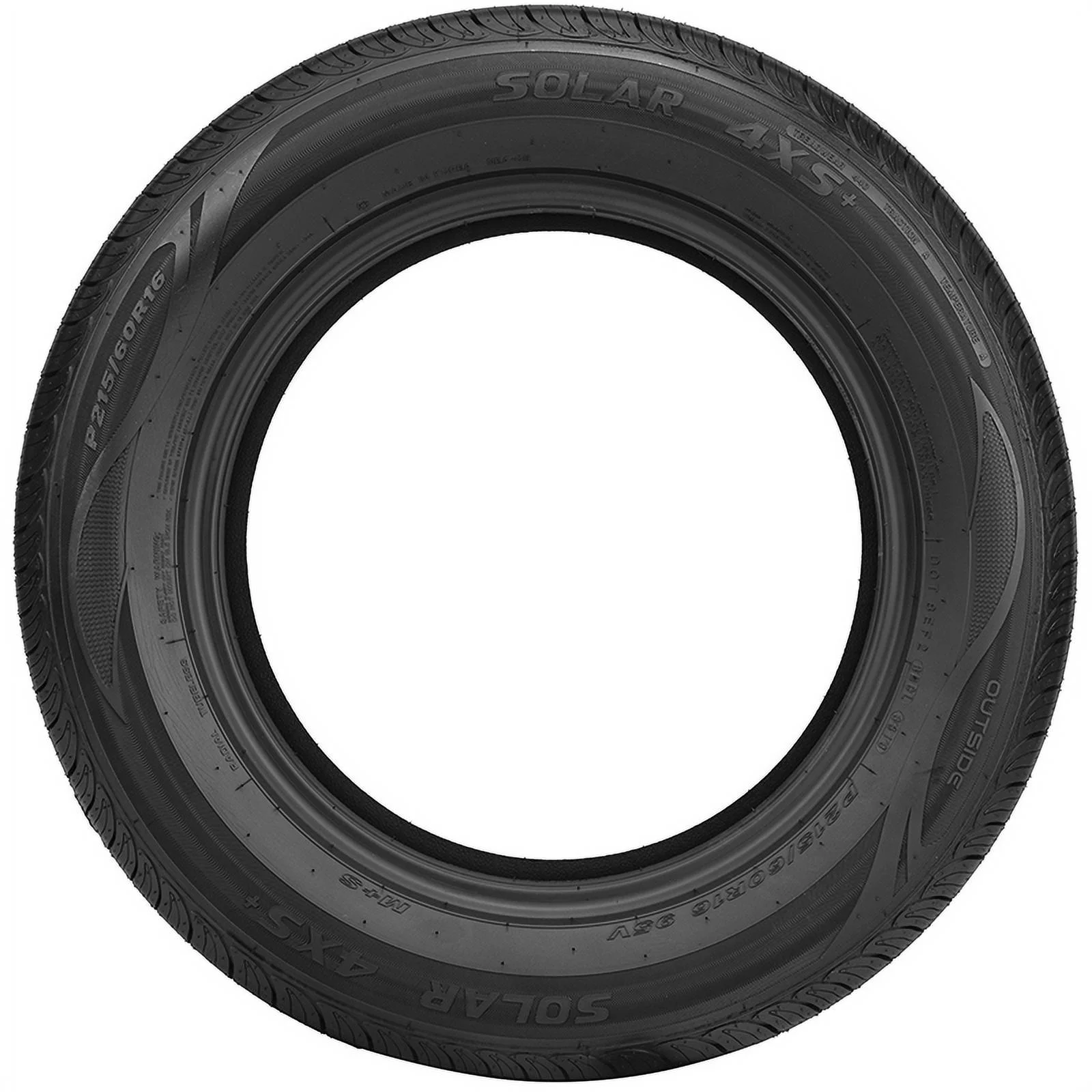 Set of 4 Solar 4XS + 195/65R15 89H Tires Fits: 2013-15 Honda Civic Natural Gas, 2016-17 Honda Civic DX