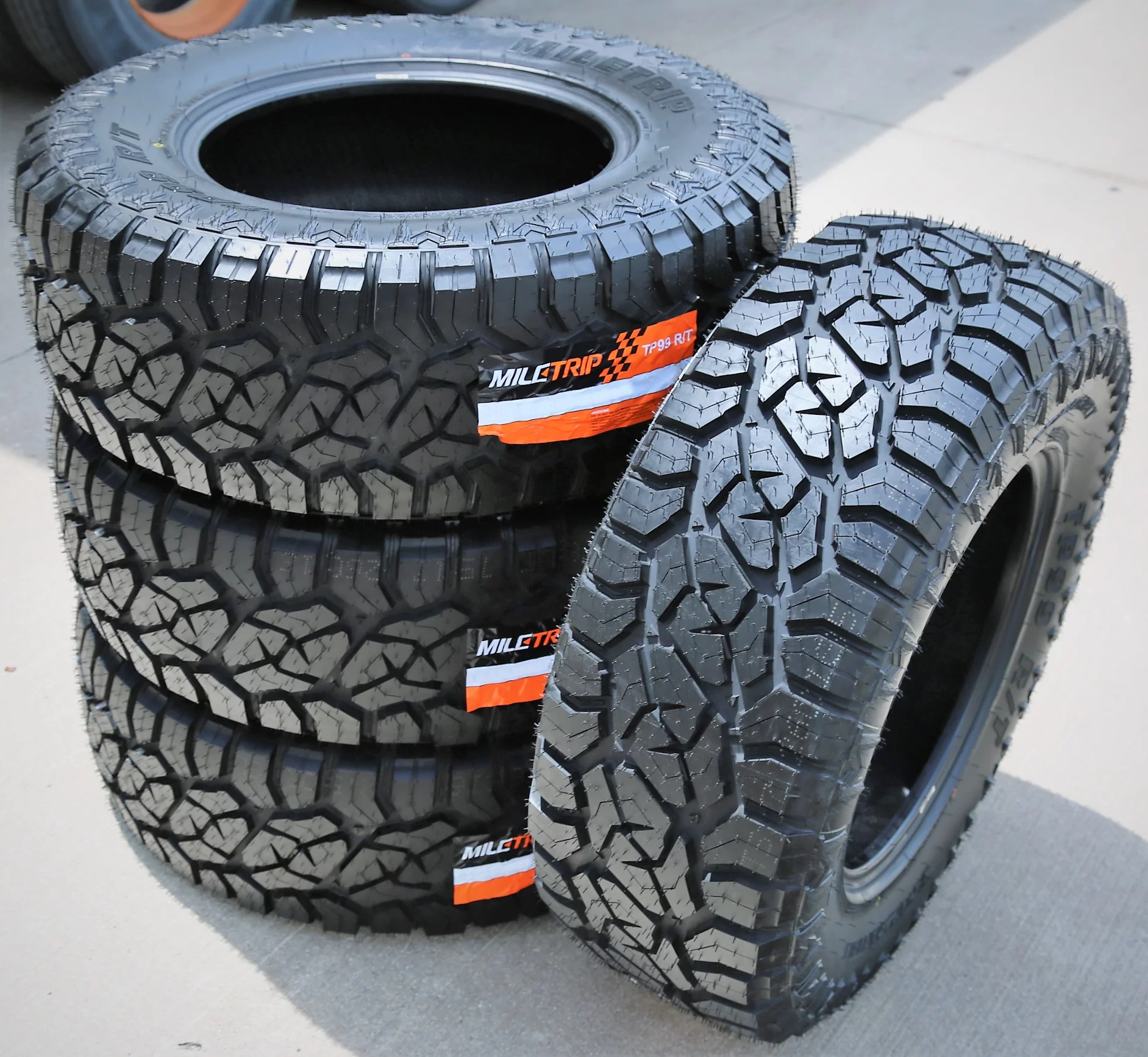 Set of 4 (FOUR) Miletrip TP99 R/T LT 33X12.50R20 Load F 12 Ply RT Rugged Terrain Tires
