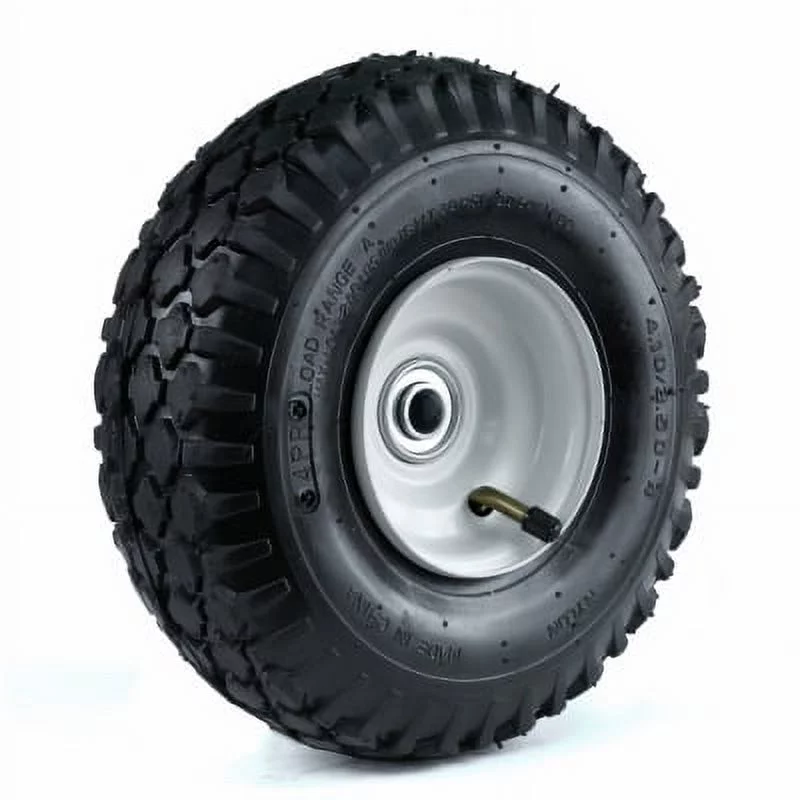 410/350-4 10-inch Stud Tread Hand Truck Wheel 2-1/4 X 5/8-inch Offset, Each