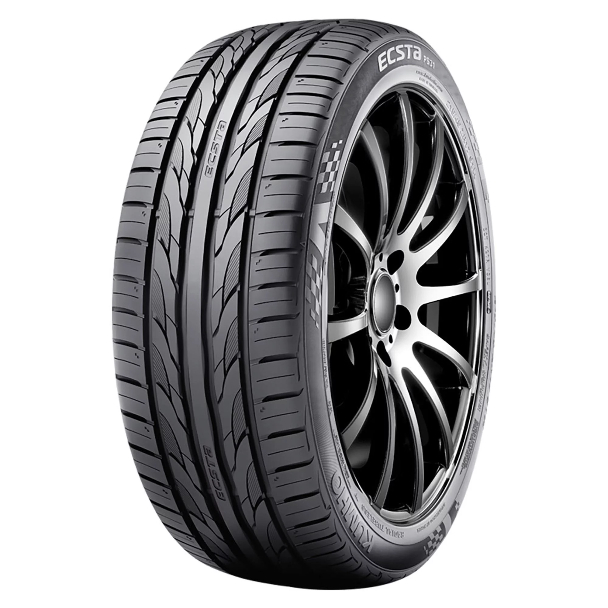 Set of 4 Kumho Ecsta PS31 205/50ZR17 93W XL Tires Fits: 2017-19 Nissan Sentra SR Turbo, 2013-16 Nissan Sentra SR