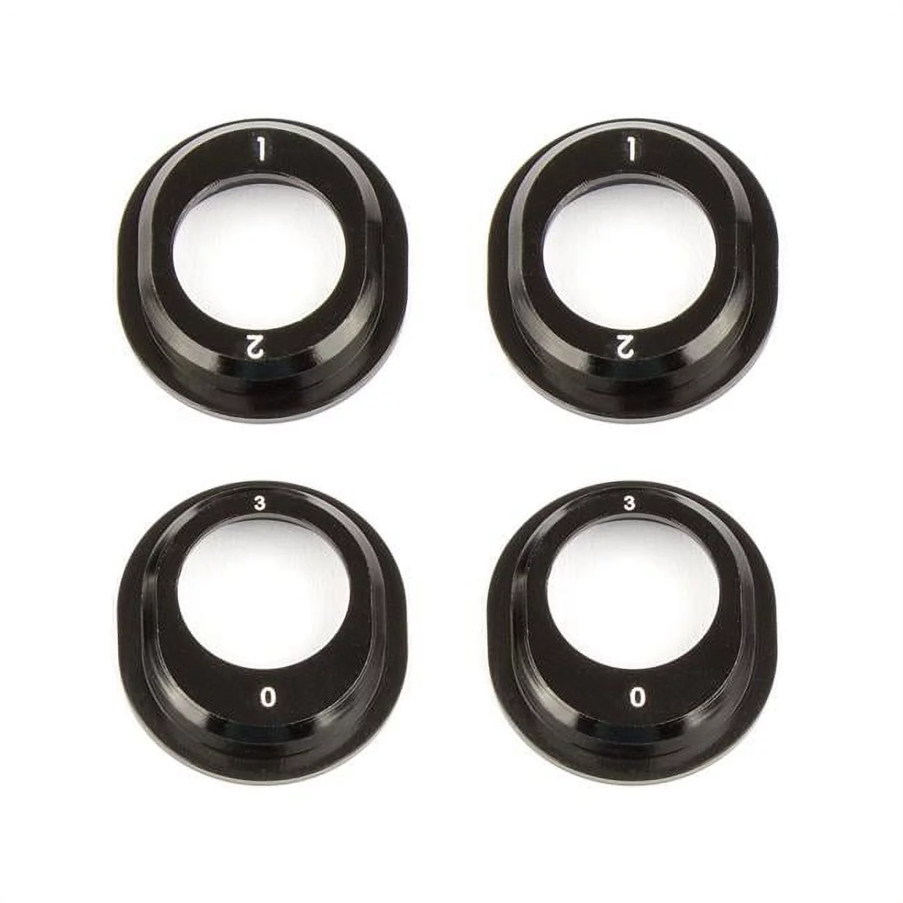 Team Associated ASC91793 Aluminum Differential Height Inserts for B6.1, Black