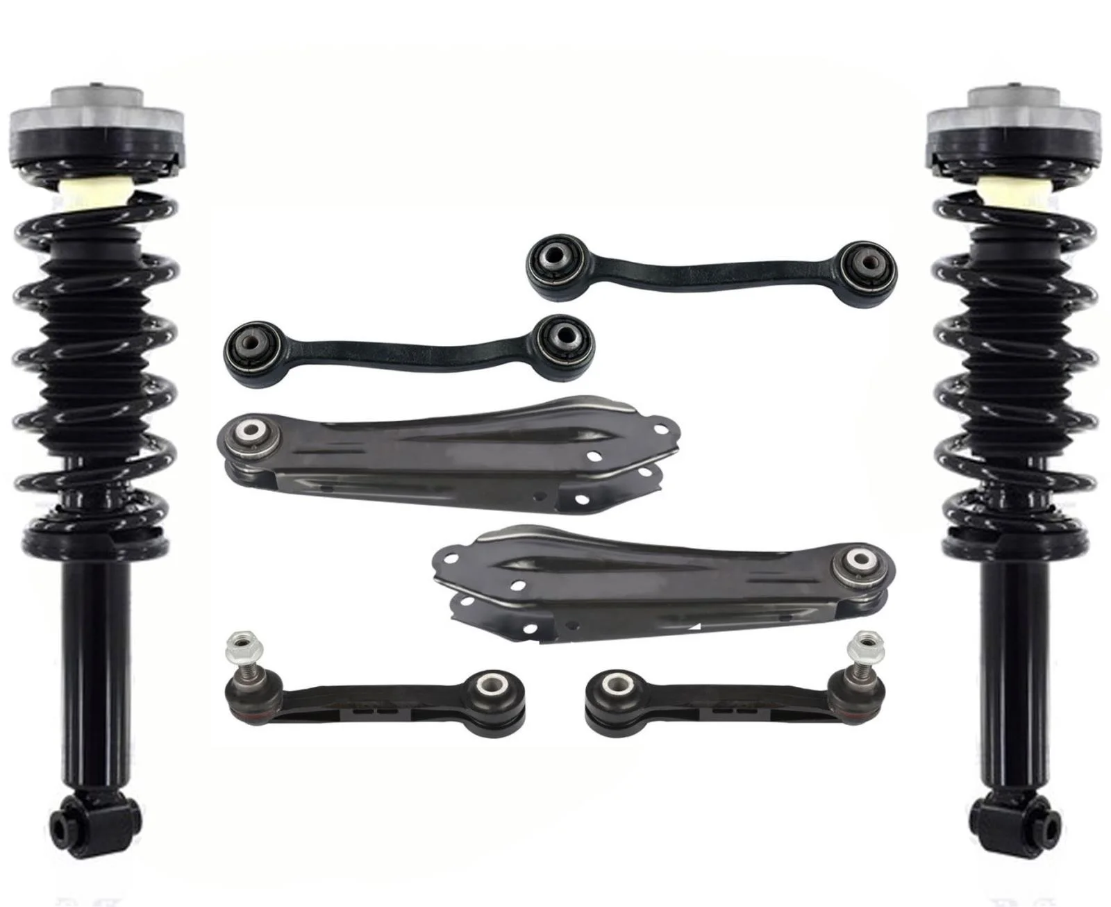 Rear Complete Struts Control Arms For 2011-2017 BMW X3 3.0L All Wheel Drive
