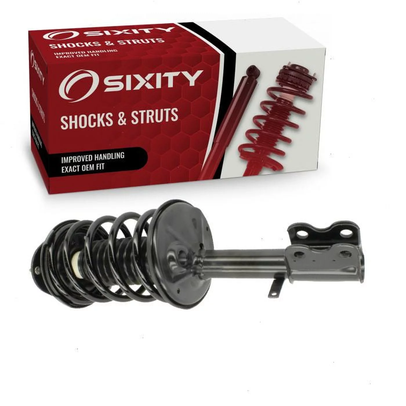 Sixity Front Right Strut & Coil Spring compatible with Geo Prizm 1993-1997