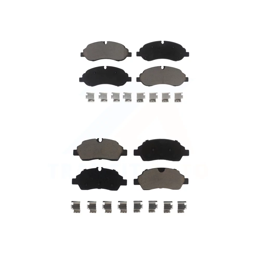 Front Rear Ceramic Brake Pads Kit For Ford Transit-250 Transit-350 Transit-150 HD KCX-100437
