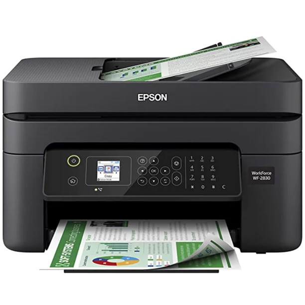 Restored Epson Workforce WF-2830 All-in-One Wireless Color Printer with Scanner, Copier and Fax (Open Box) (Refurbished)