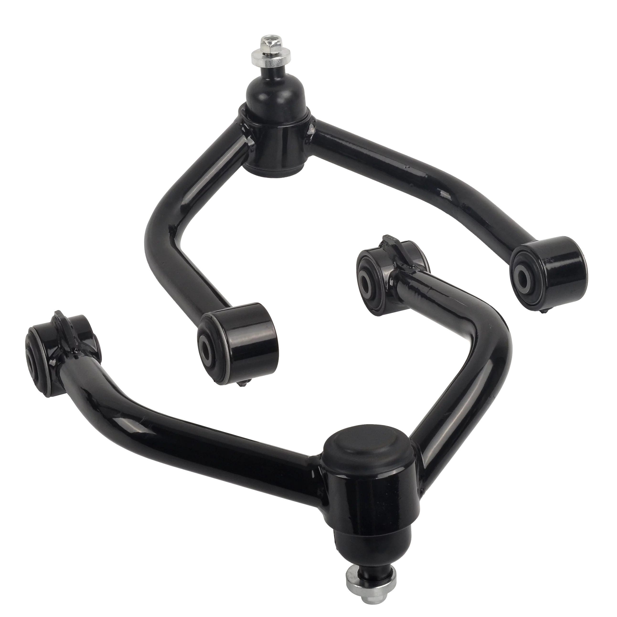 Front Upper Control Arms w/ Ball Joint for 2004-2019 Nissan Titan Armada Black
