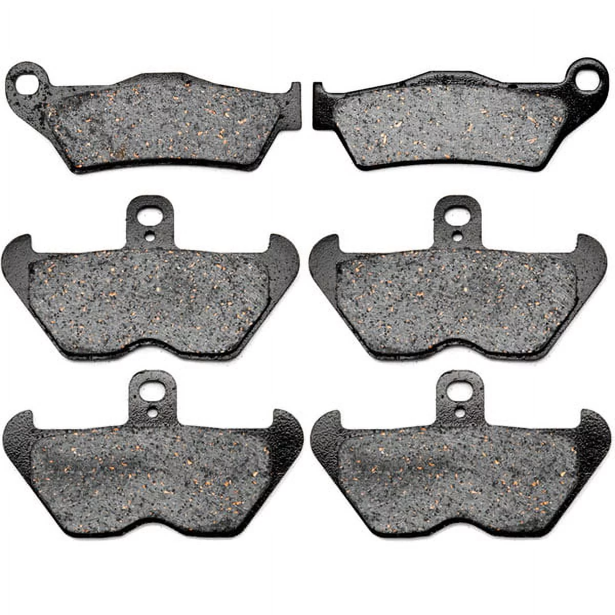 KMG Front + Rear Brake Pads Compatible with 1993-1999 BMW R 1100 GS - Non-Metallic Organic NAO Brake Pads Set