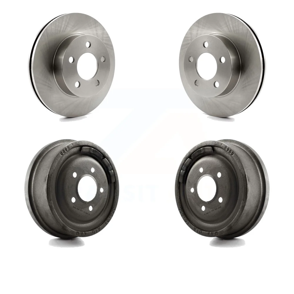 Front Rear Disc Brake Rotors Drums Kit For Ford Ranger Mazda B3000 B4000 With 10
