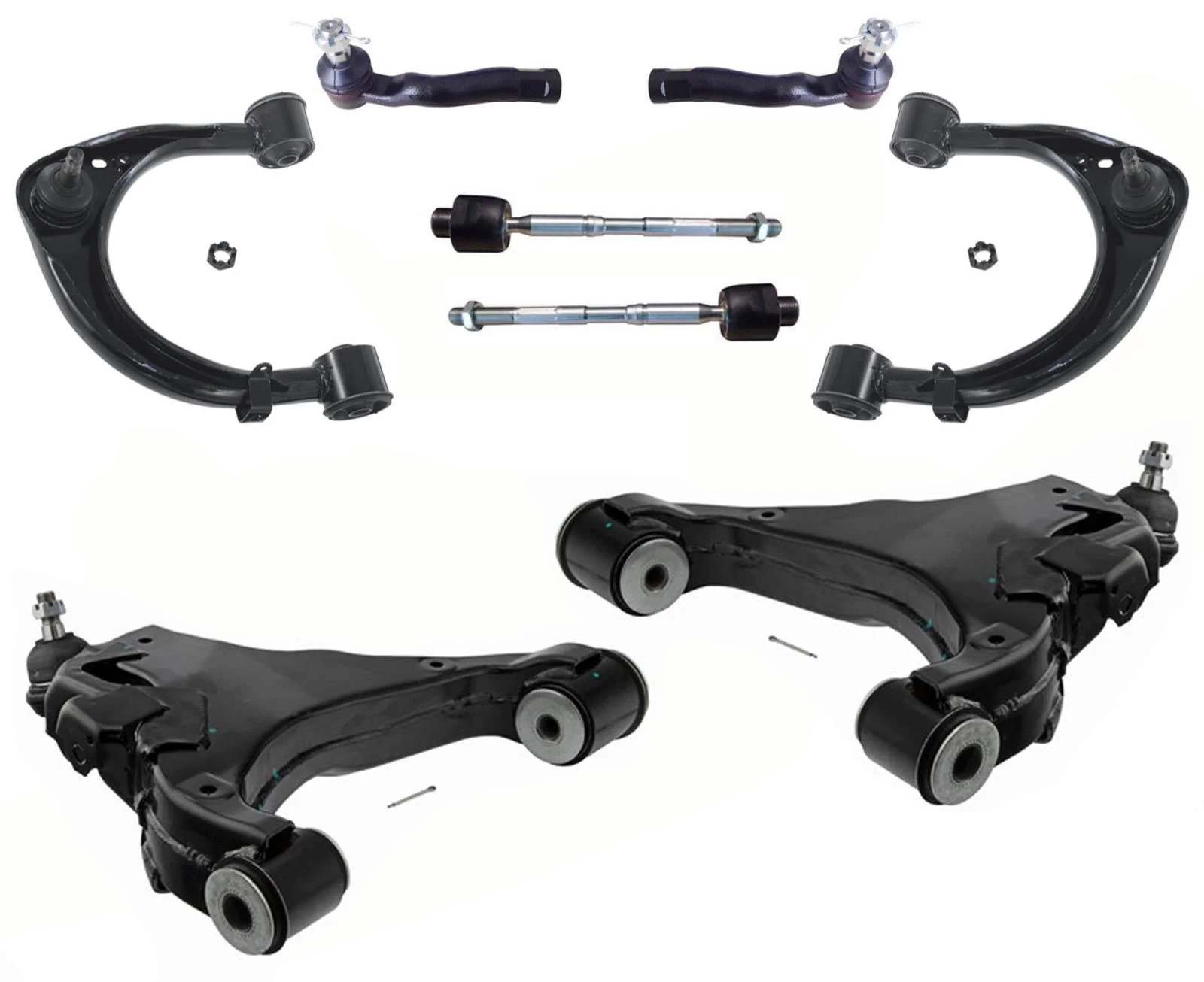Front Upper Lower Control Arms BJ Tie Rods For Toyota Land Cruiser 2008-2021