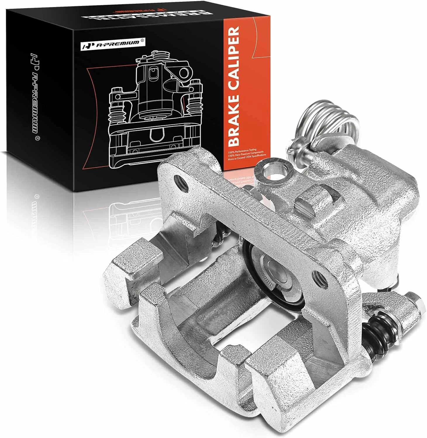 A-Premium Disc Brake Caliper Assembly with Bracket Compatible with Ford Mustang 1999-2004 Rear Left Driver Side