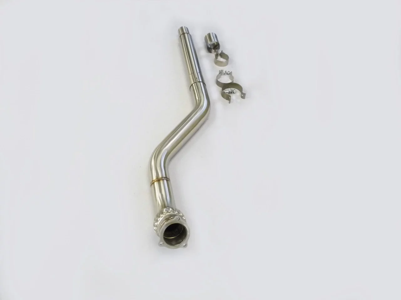 Stainless Straight Flow Pipe For 09 to 16 Audi A4, 10 to 16 Audi A5 2.0L B8 FWD Or Quattro TFSI By Becker