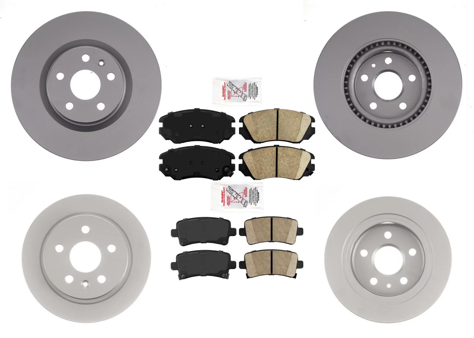 Disc Brake Rotor Ceramic Pads For Regal 11-17 With Front 296MM 11 5/8