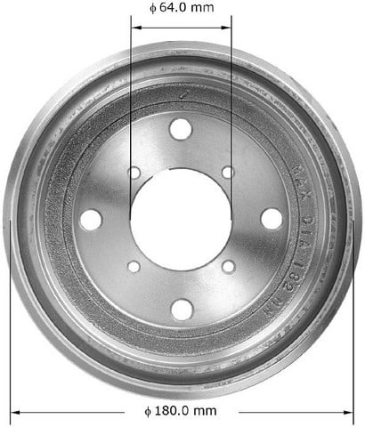Bendix Premium Drum And Rotor Brake Drum P/N:Pdr0677 Fits select: 1995-1997 GEO METRO, 1998-2000 CHEVROLET METRO