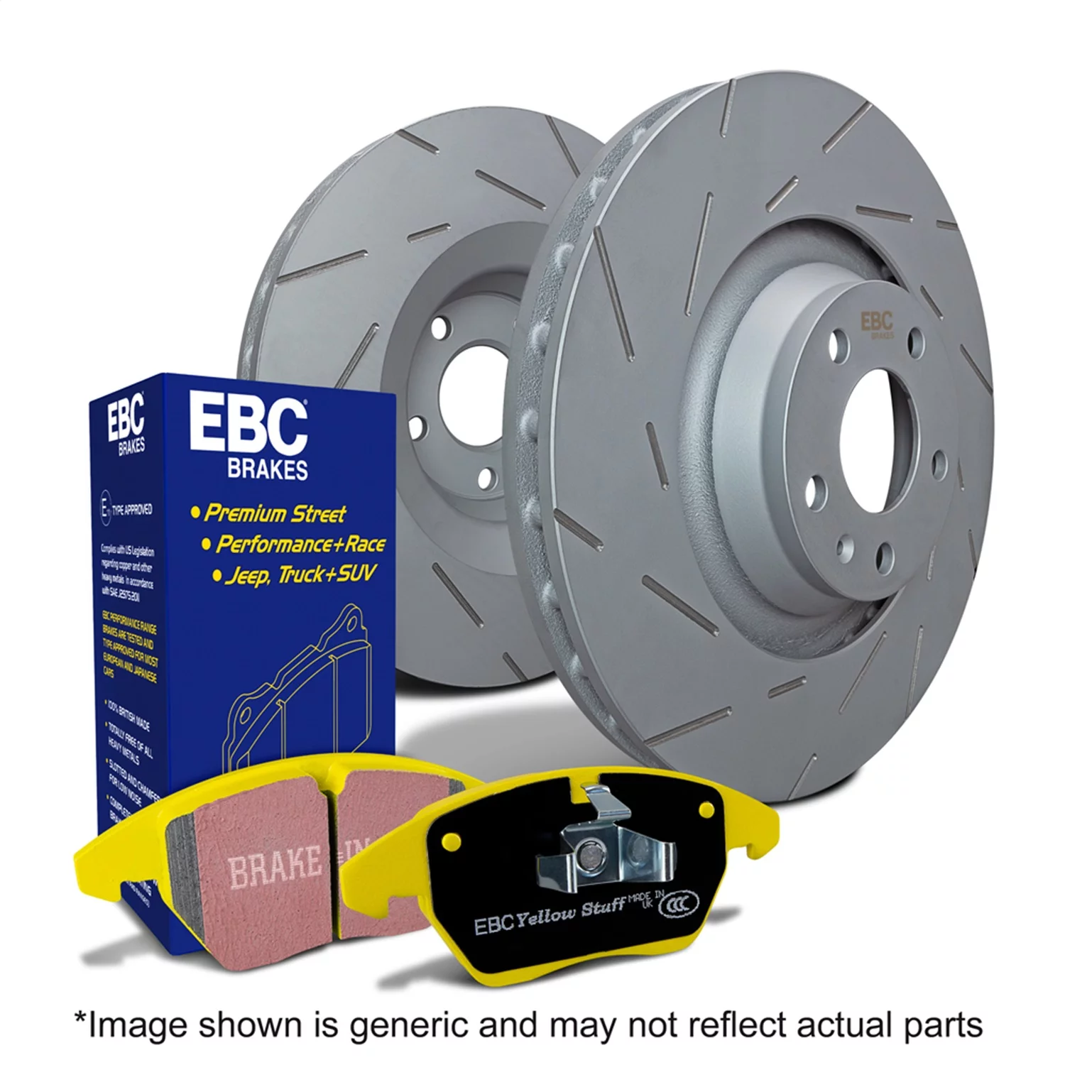 Ebc Brakes S9kf1655 S9 Kits Yellowstuff And Usr Rotors Fits Fits/For Civic Fits select: 1993-1997,2003-2005 HONDA CIVIC