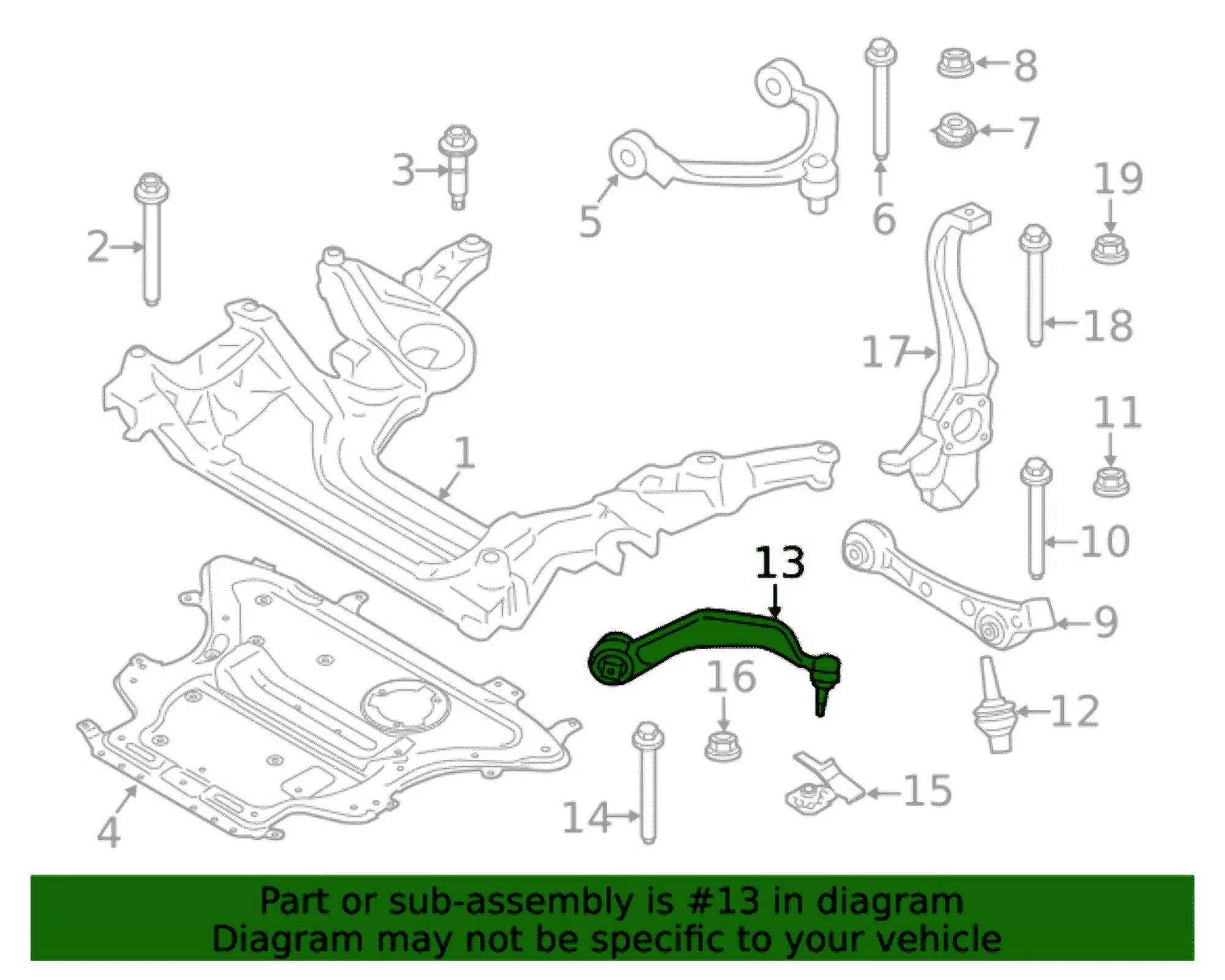 New Genuine BMW Tension Strut With Rubber Mo (2019-2023) OE 31106886912
