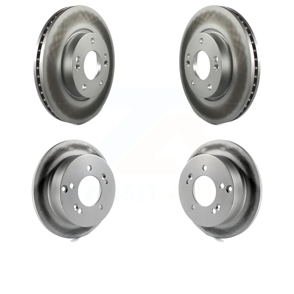 Front Rear Coated Disc Brake Rotors Kit For Hyundai Sonata Kia Sportage Tucson Optima Magentis KG-100921