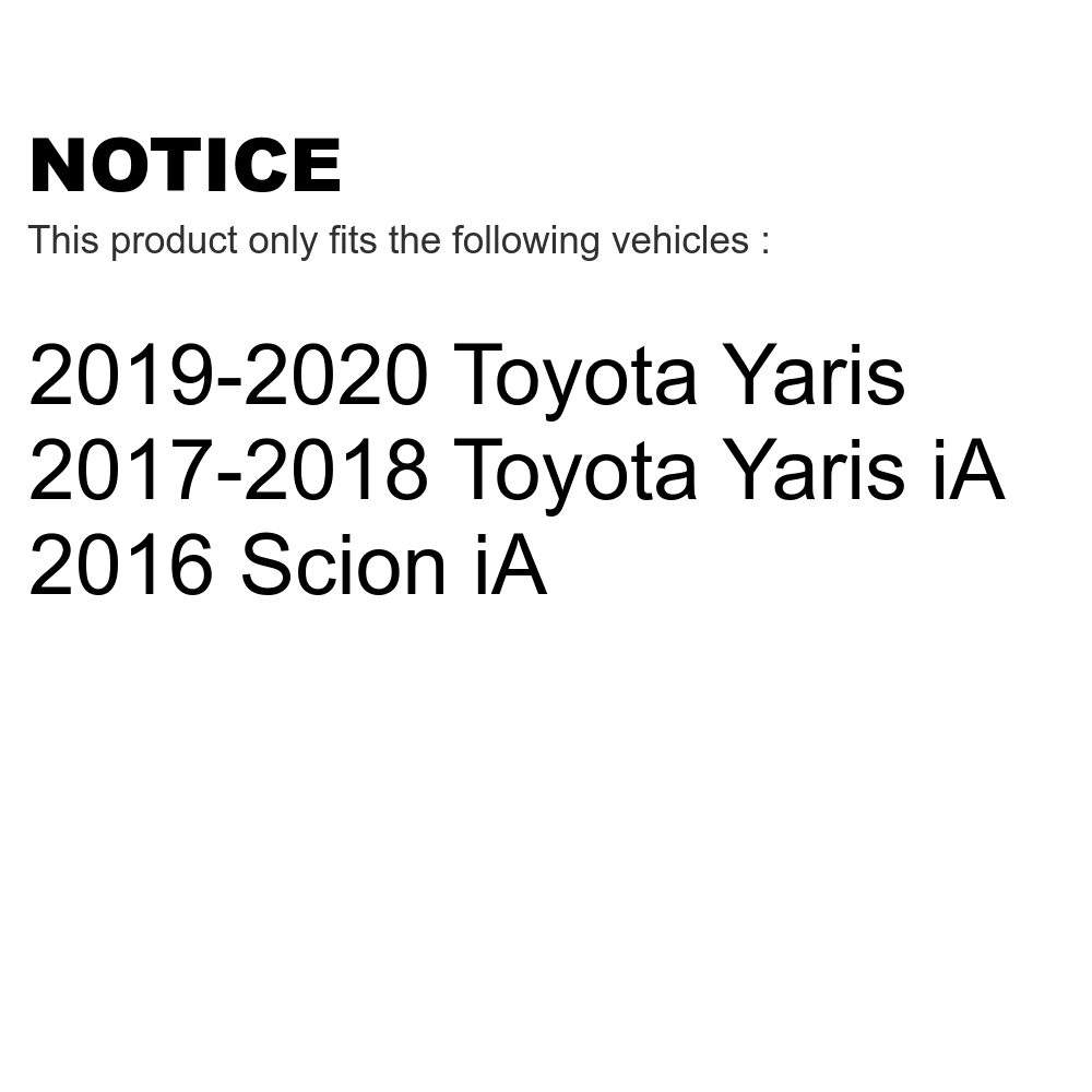 Transit Auto - Front Rear Semi-Metallic Brake Pads And Drum Shoes Kit For Toyota Yaris iA Scion KSN-100848