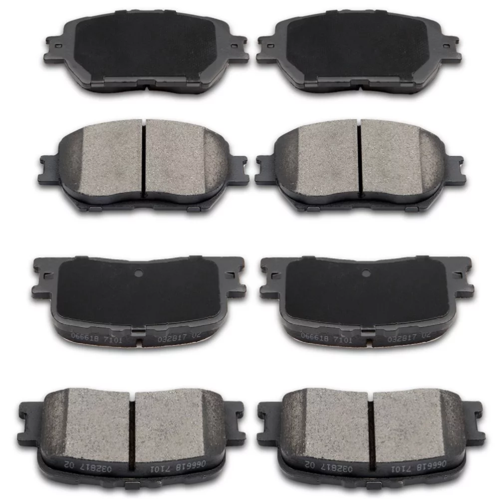 Teledu Front And Rear Ceramic Brake Pads For 2002-2006 Toyota Camry Sedan