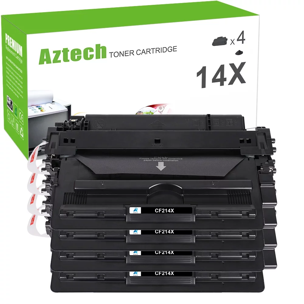 AAZTECH 4-Pack Compatible Toner Cartridge for HP CF214X LaserJet Pro M102w M102a Printer Ink (Black)