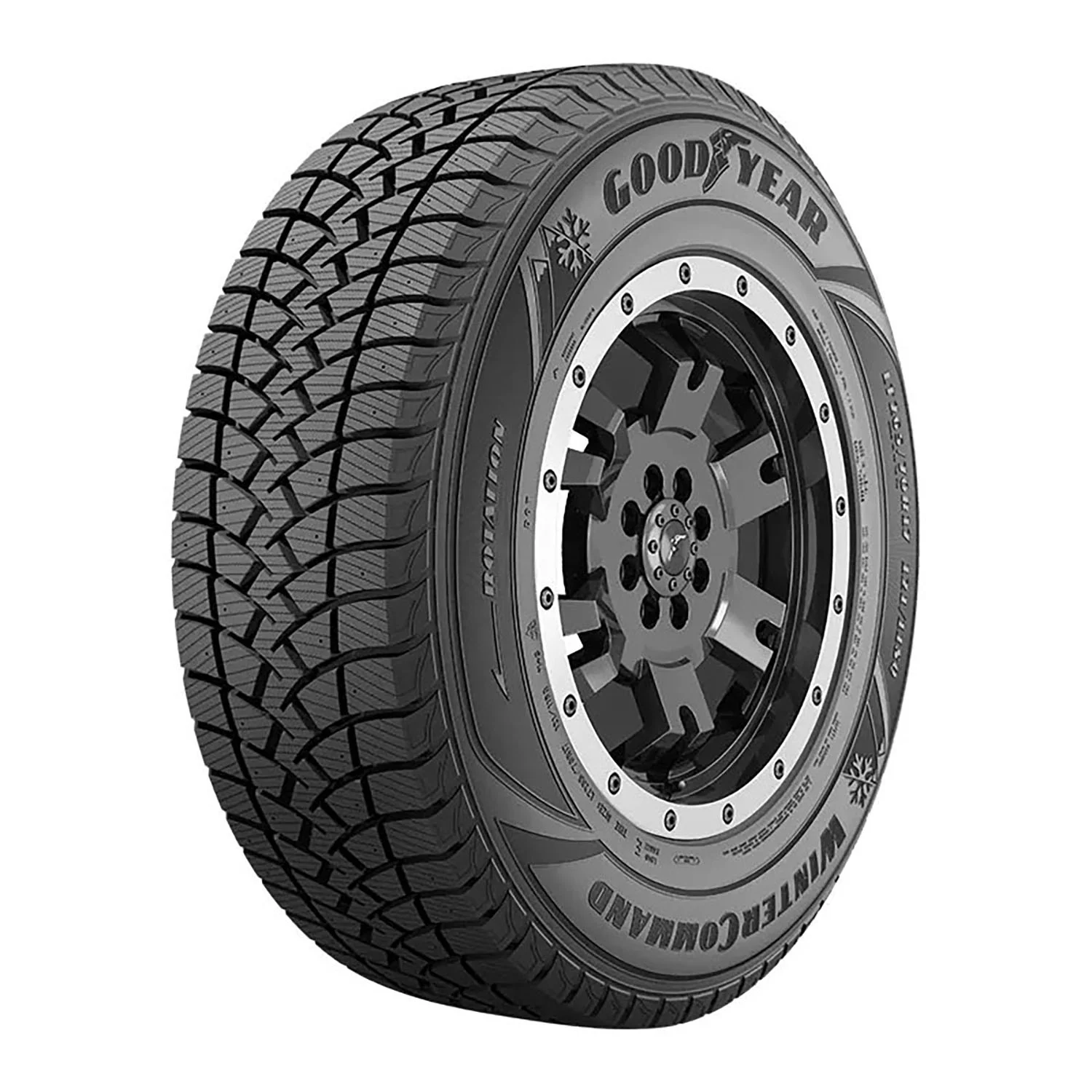 Goodyear Winter Command LT Winter LT245/75R17 121/118Q E Light Truck Tire Fits: 2011-13 Chevrolet Silverado 2500 HD WT