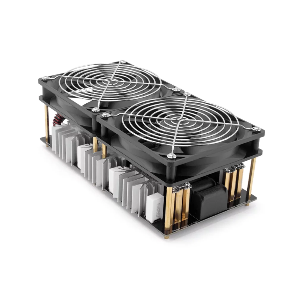 Walmeck 2500W Max 50A ZVS High Frequency Induction Heating Printed Circuit Board + Coil+ Crucible + Pump
