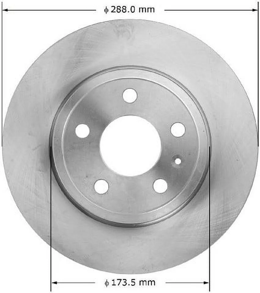 Bendix Premium Drum And Rotor Disc Brake Rotor P/N:Prt6038 Fits select: 2005-2009 AUDI A4