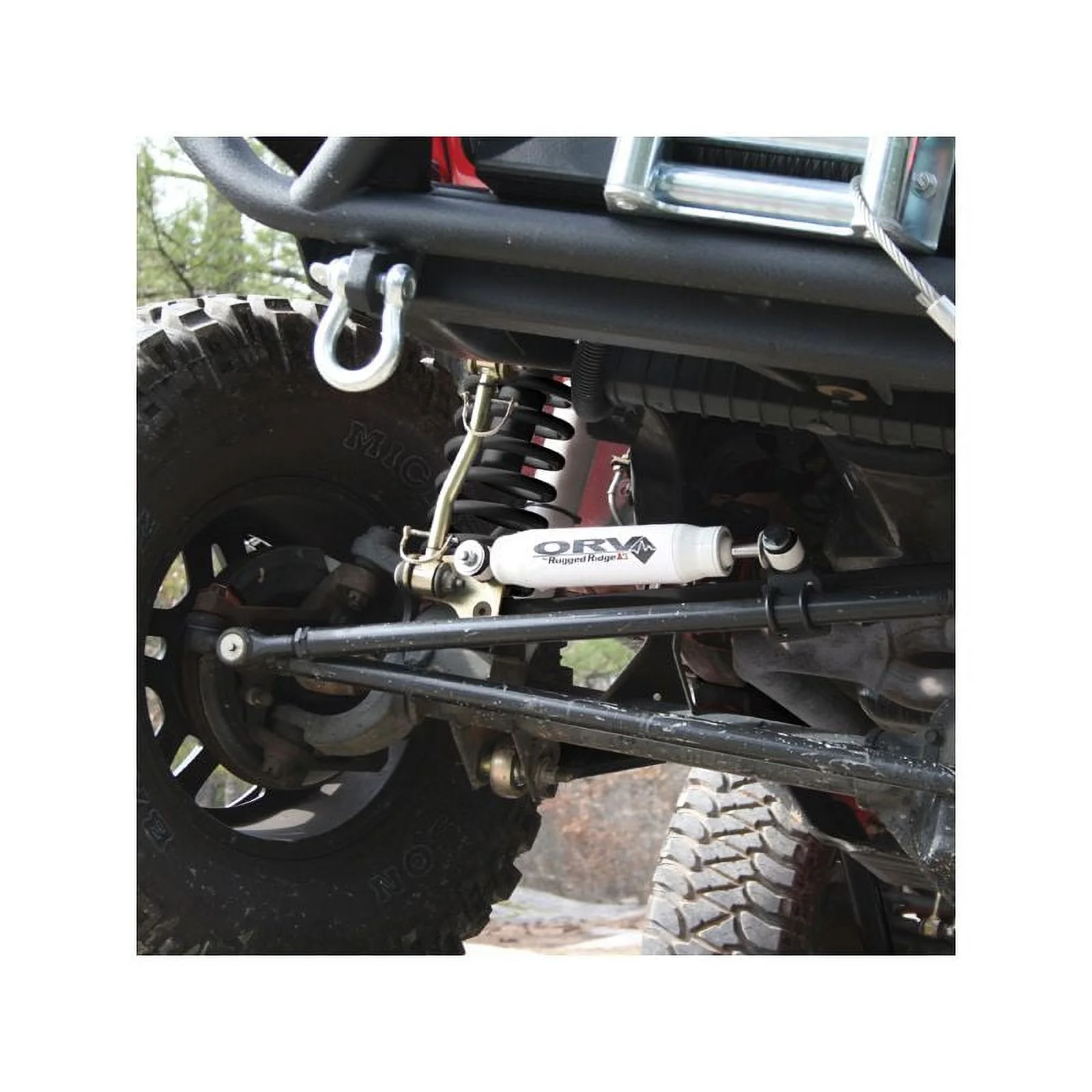 Rugged Ridge by RealTruck | Steering Stabilizer | 18475.03 | Compatible with 2007-2018 Jeep Wrangler JK