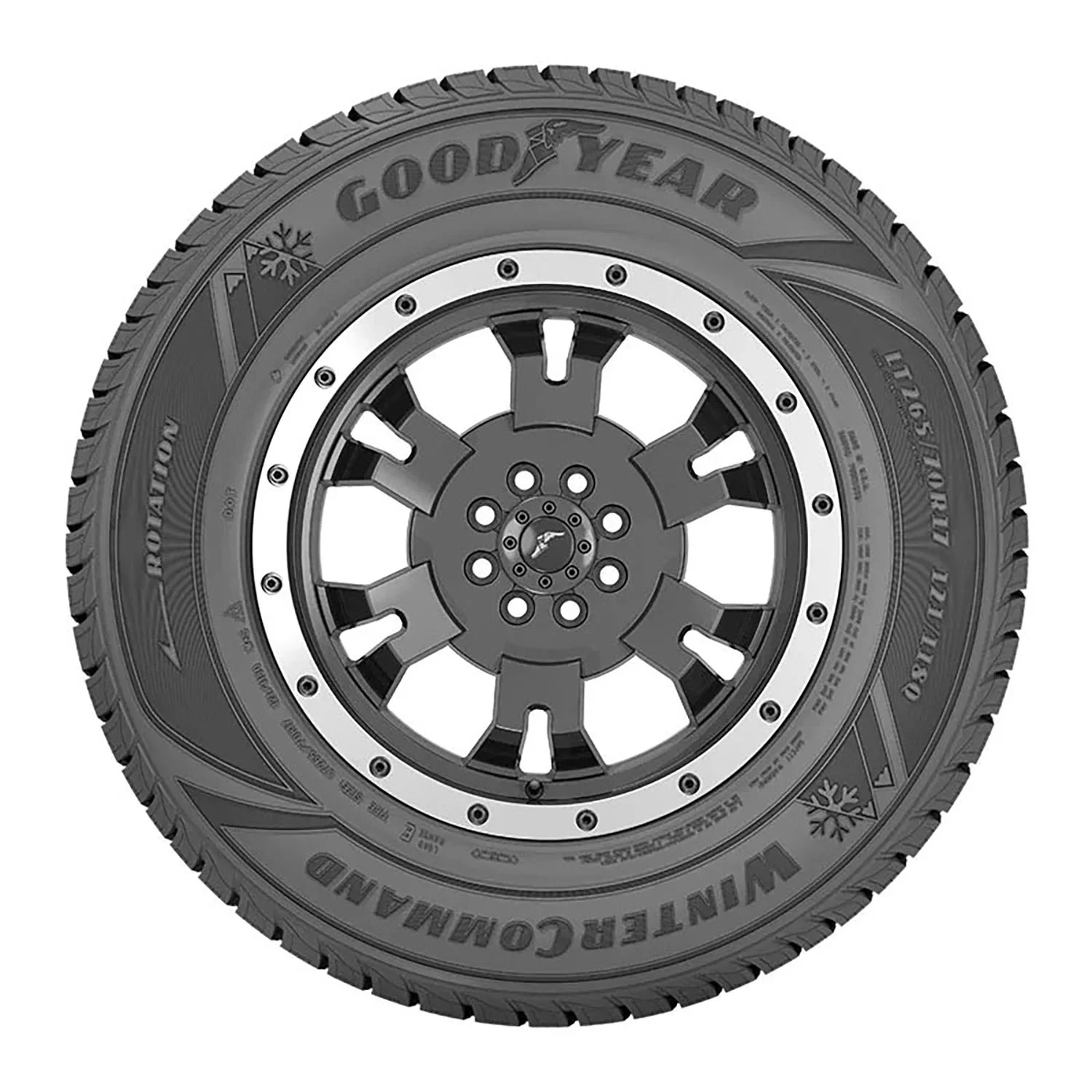 Goodyear Winter Command LT Winter LT245/75R17 121/118Q E Light Truck Tire Fits: 2011-13 Chevrolet Silverado 2500 HD WT