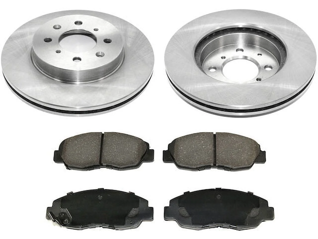 Front Brake Pad and Rotor Kit - Compatible with 1996 - 2005 Honda Civic 1997 1998 1999 2000 2001 2002 2003 2004