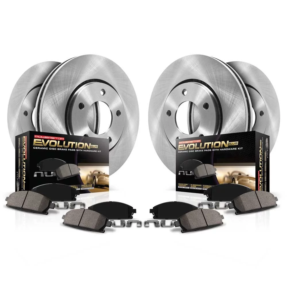 Power Stop Front and Rear Stock Replacement Brake Pad and Rotor Kit KOE6973