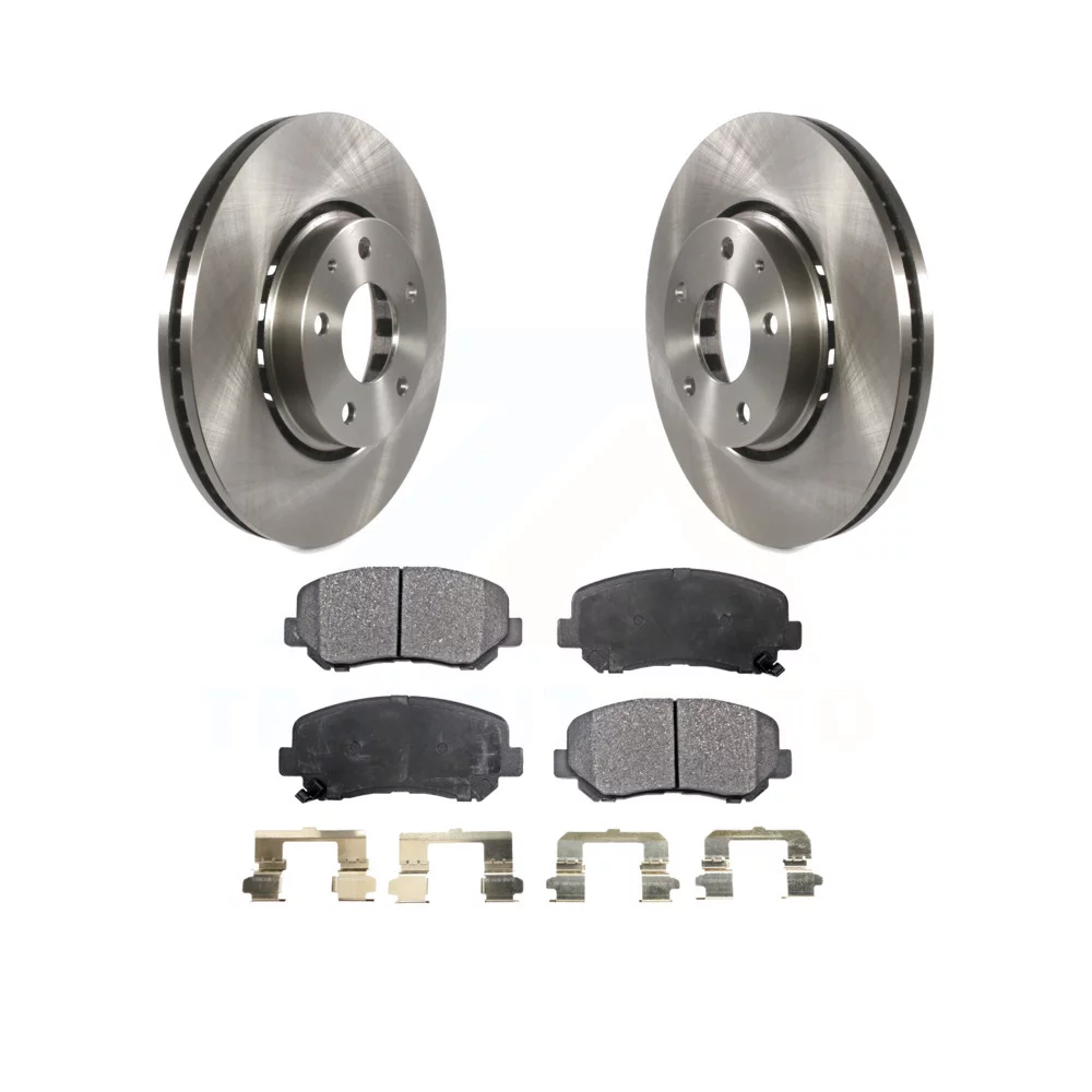 Transit Auto - Front Disc Brake Rotors And Semi-Metallic Pads Kit For Mazda CX-5 K8F-102252