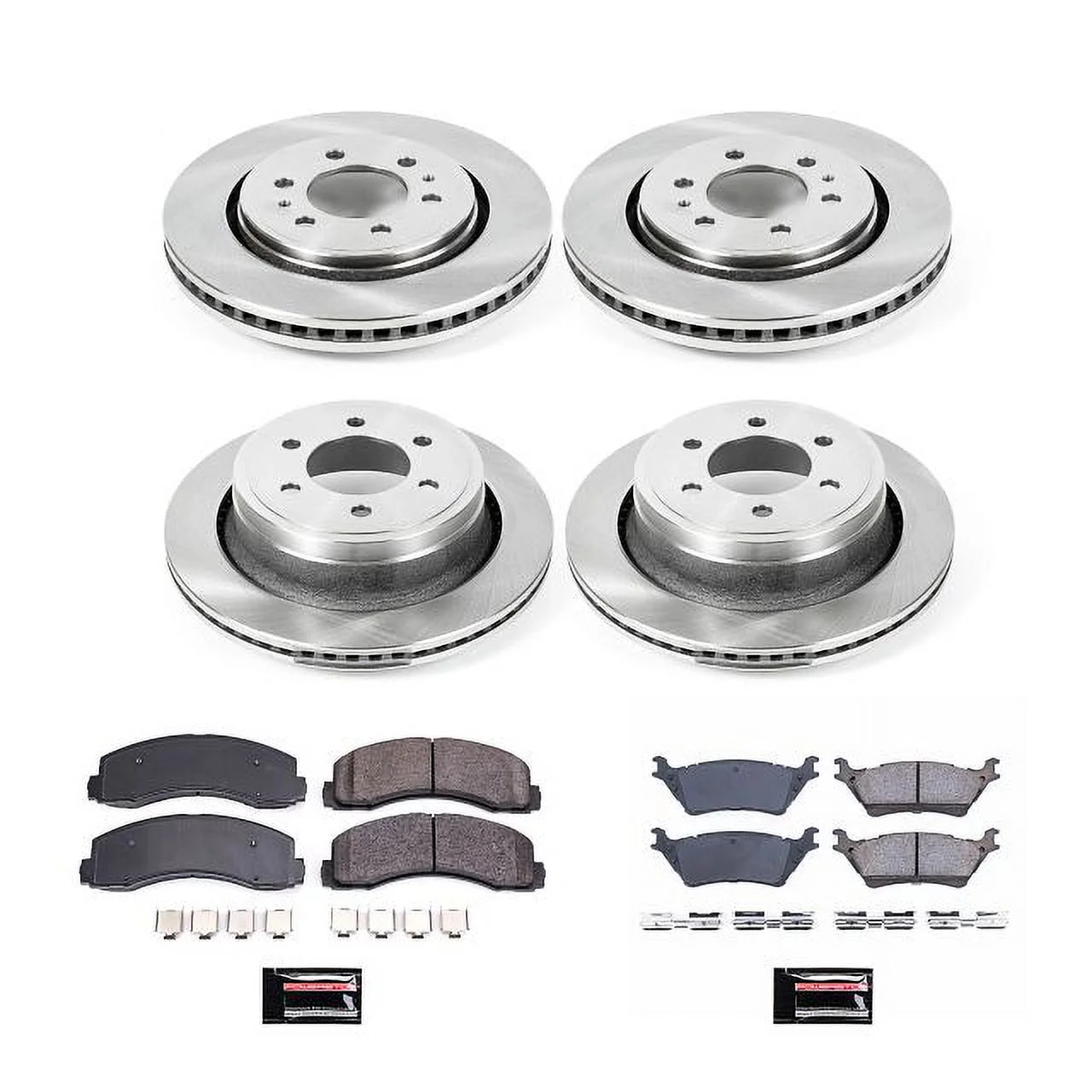 Power Stop Front and Rear Stock Replacement Brake Pad and Rotor Kit KOE6268