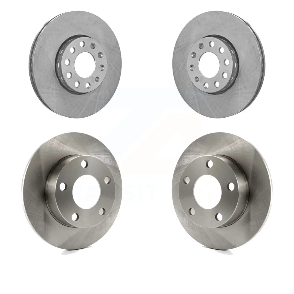 Front Rear Disc Brake Rotors Kit For Volkswagen Passat Audi A4 Quattro K8-101251