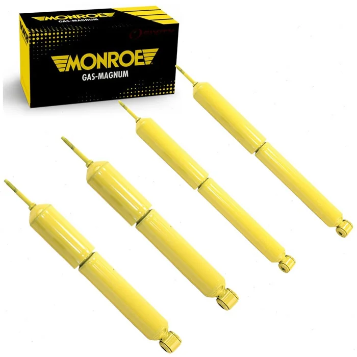 4 pc Monroe Front Rear Gas-Magnum Shock Absorbers compatible with Ford E-350 Club Wagon 2003-2005