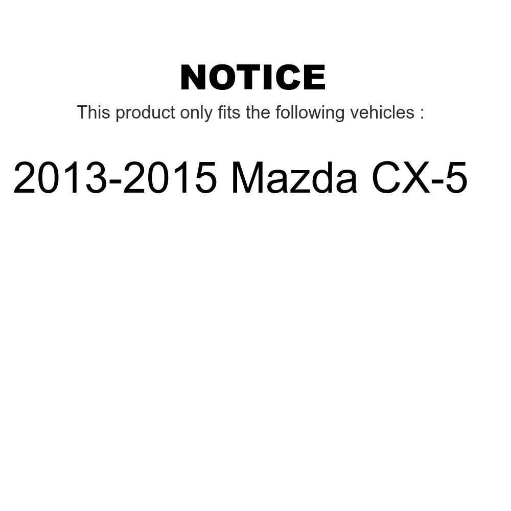 Transit Auto - Front Disc Brake Rotors And Ceramic Pads Kit For 2013-2015 Mazda CX-5 K8C-100369