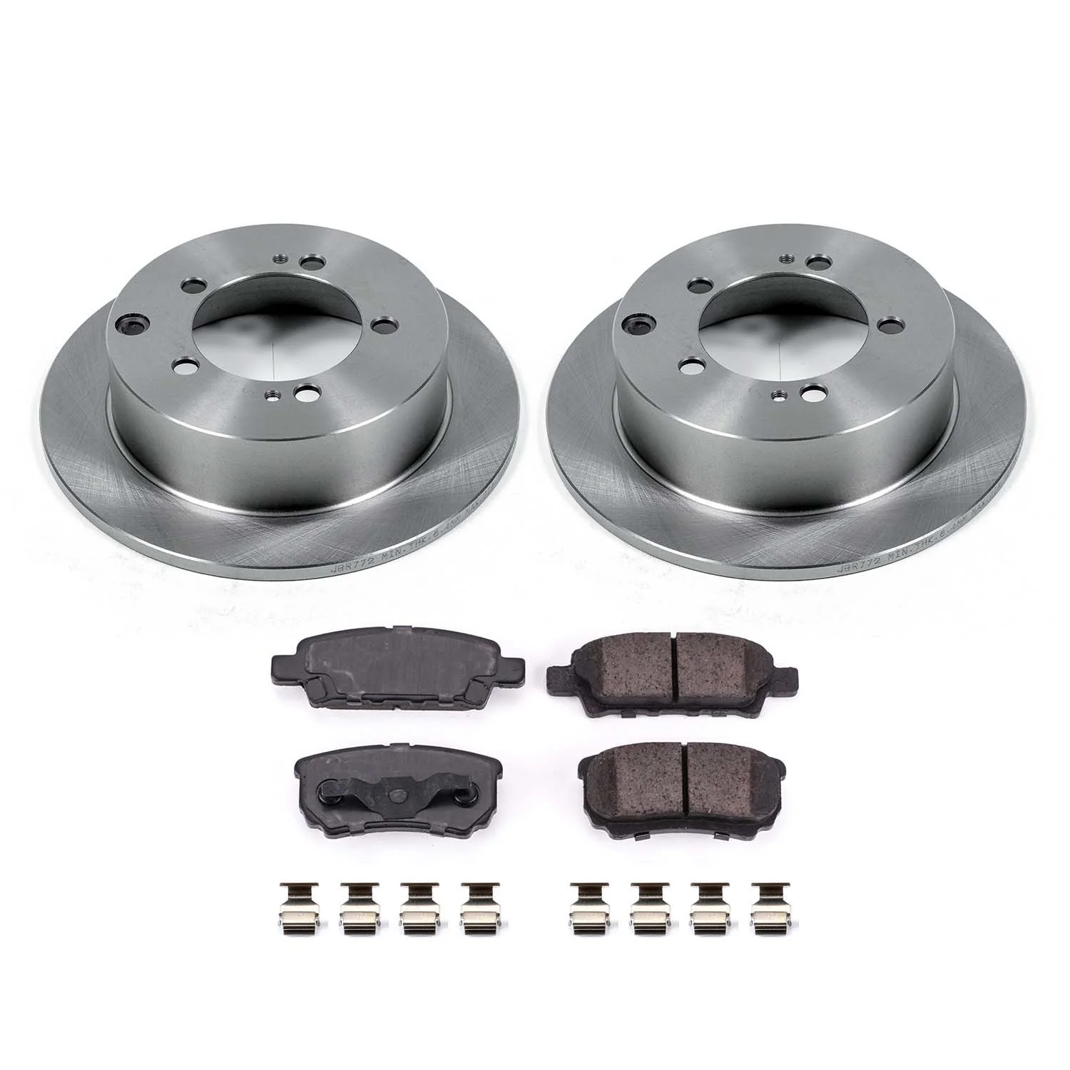 Ultimate Brakes Rear Semi-Metallic Brake Pad and Rotor Kit with Hardware WM80044