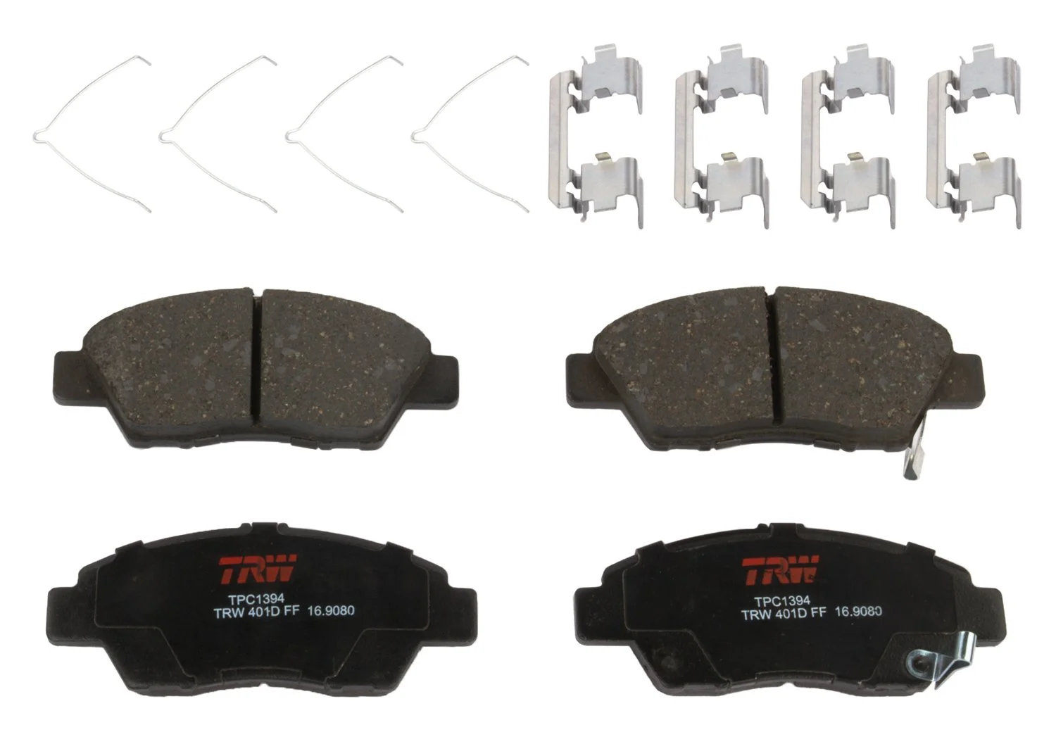 TRW TPC1394 Premium Ceramic Front Disc Brake Pad Set Fits select: 2009-2011 HONDA FIT, 2011-2015 HONDA CR-Z
