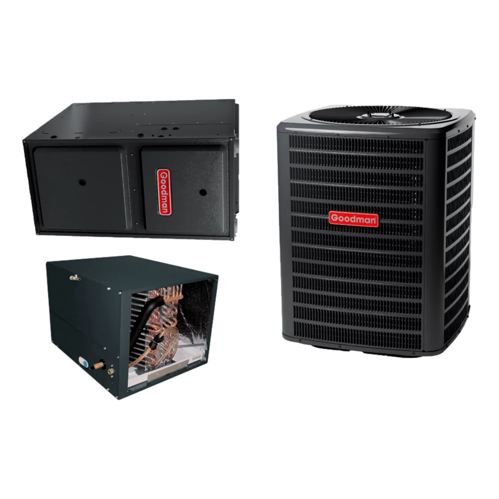 Goodman 2.5 TON 15.2 SEER2 AC / Furnace (GSXH503010 CHPTA3026B4 GM9S960603BN)
