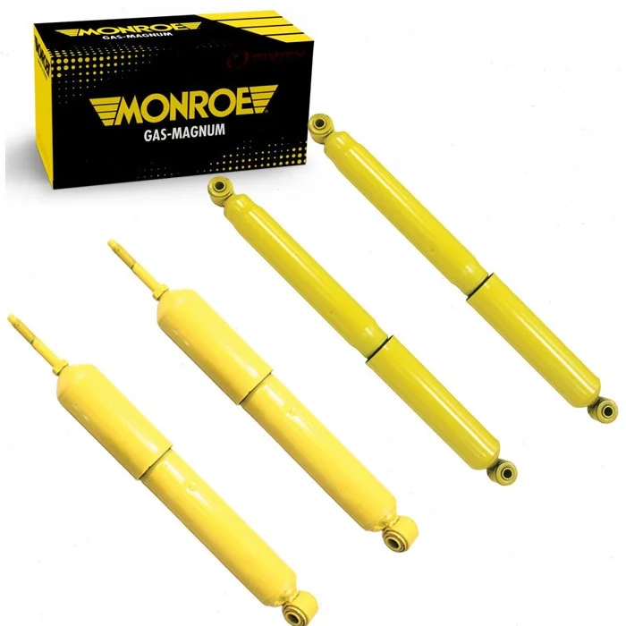 4 pc Monroe Front Rear Gas-Magnum Shock Absorbers compatible with Chevrolet Silverado 1500 HD 2001-2006